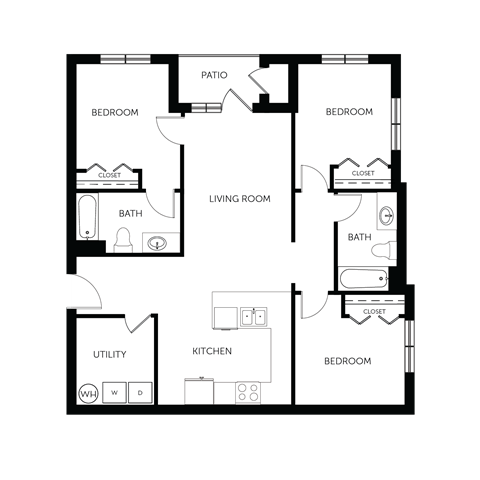 the floor plan of barcelona 54 apartment